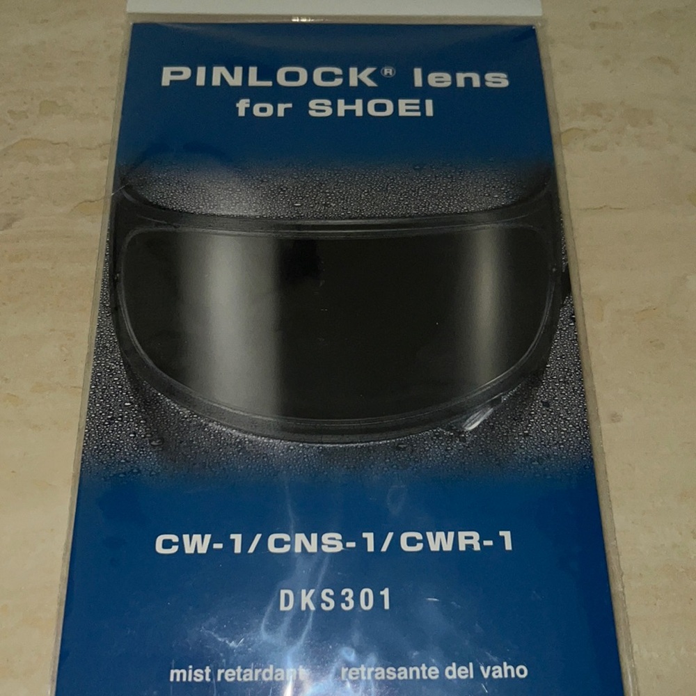 Shoei pinlock lens CW-1/CNS-1/CWR-1 DKS301
Brand new never used